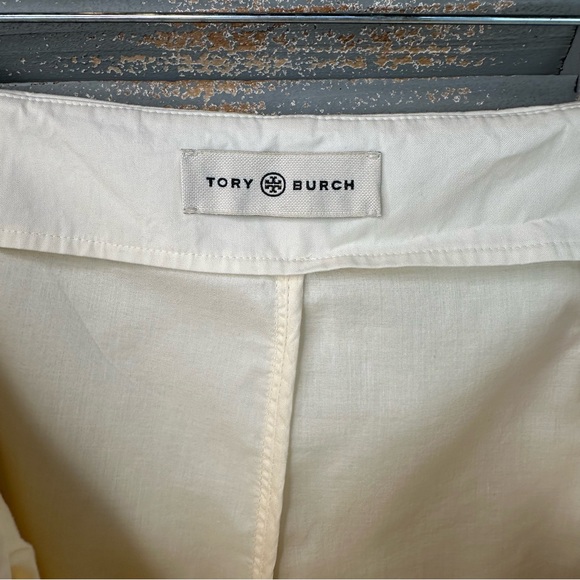Tory Burch Pleated Color Trim Skort Off White Sz 12 - Picture 6 of 15
